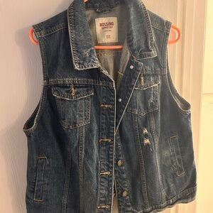 Mossimo Supply Co. Blue Denim Vest